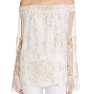 Kobi Halperin EUC Charmaine embroider off shoulder top ✨